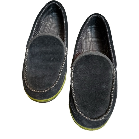 L.L. BEAN MOUNTAIN Suede Flannel Lined Moccasin Men\'s Loafer Size 11 Blue Shoe main image 11